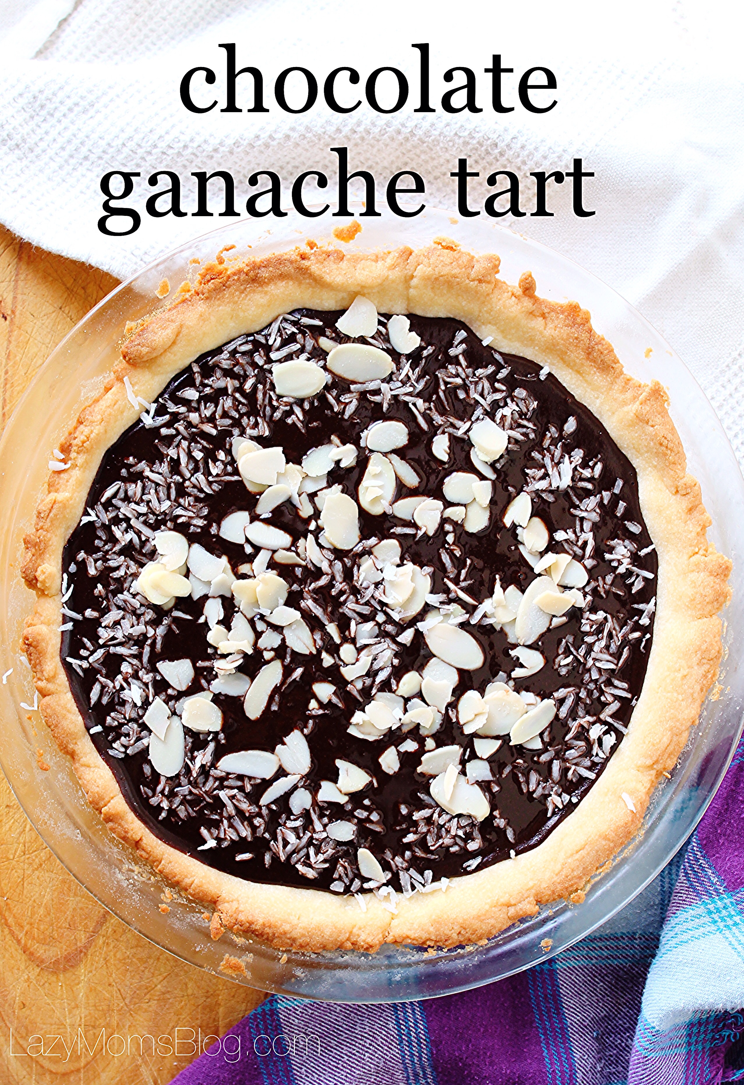 This amazing rich and creamy chocolate ganache tart is so easy to make, and so delicious, it's crazy! #dessert #chocolate