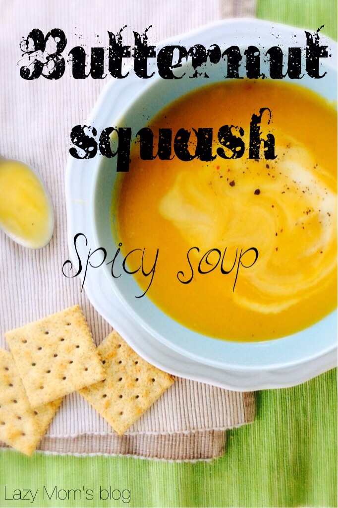 Spicy Butternut squash soup 