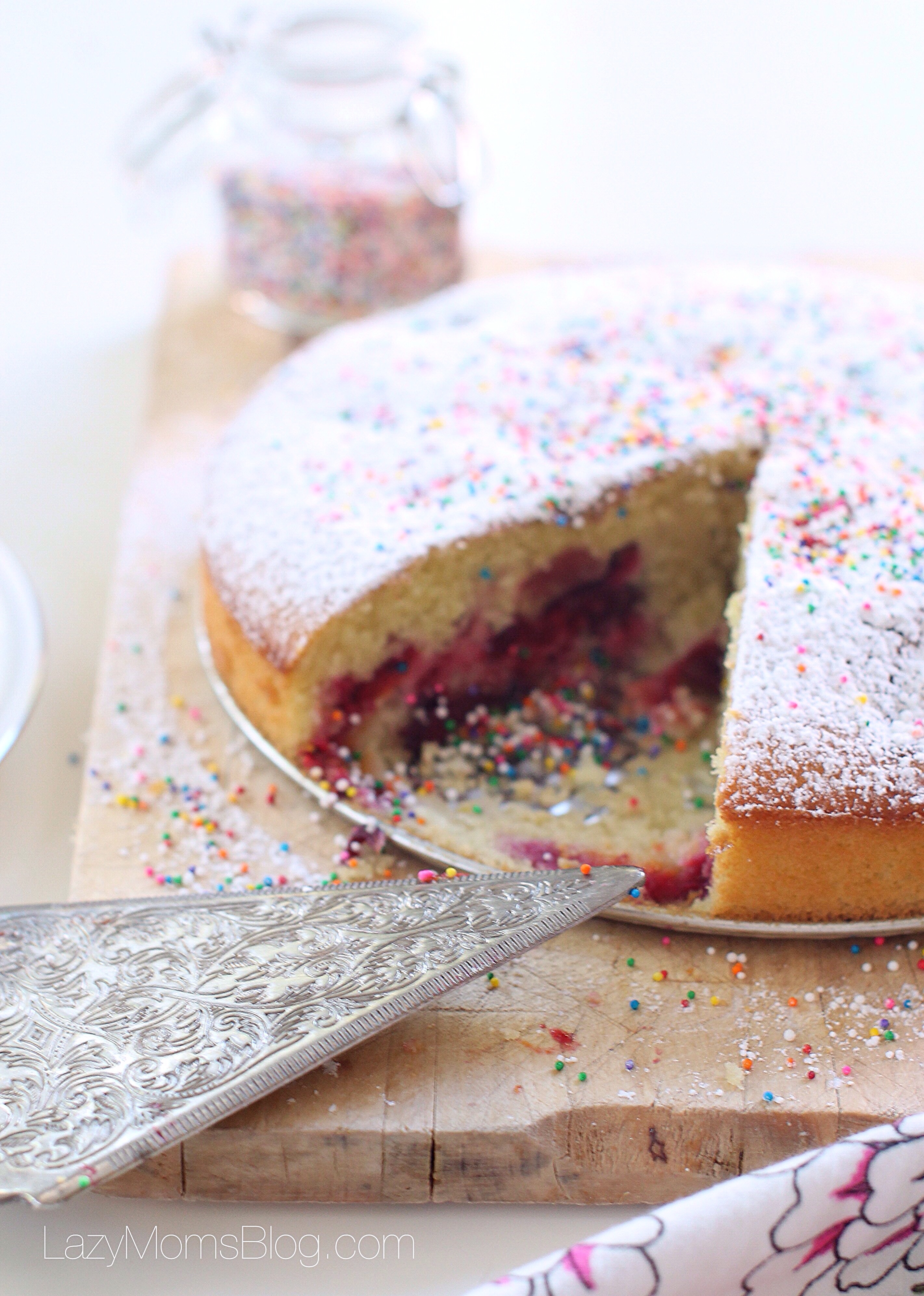 This plum cake tastes just like baked doughnuts with plum jam!  