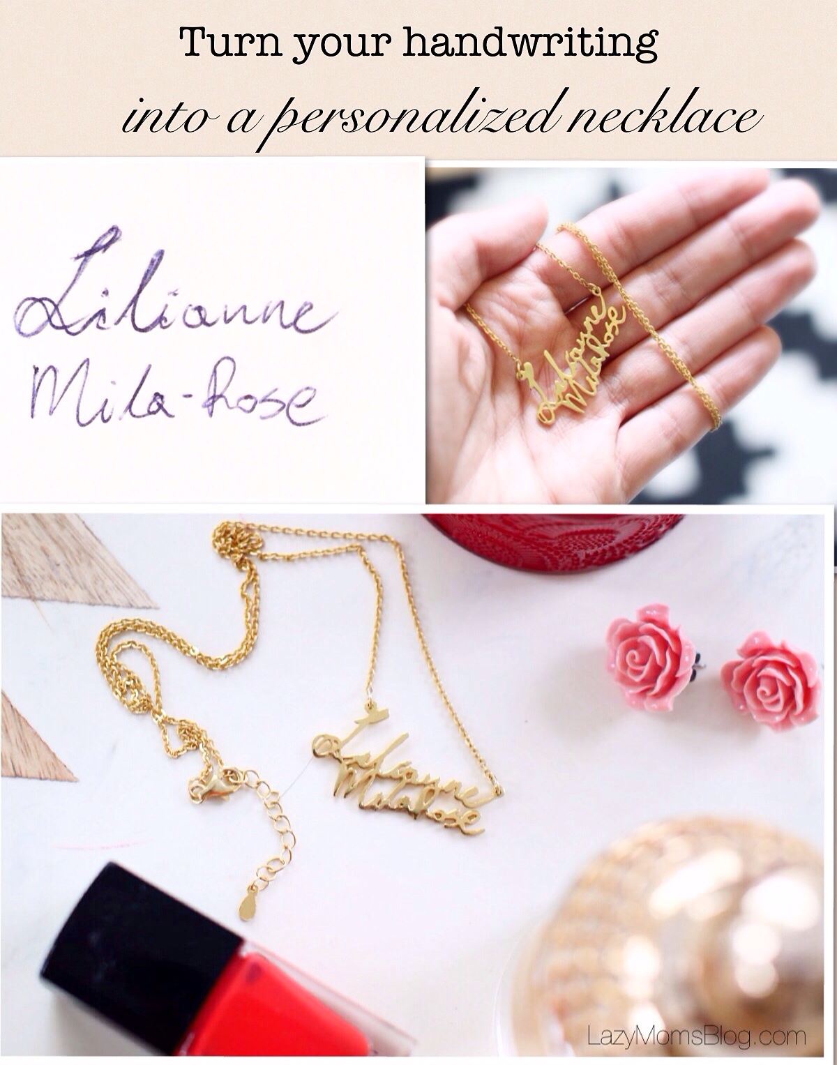 How to turn your handwriting into a personalized necklace 