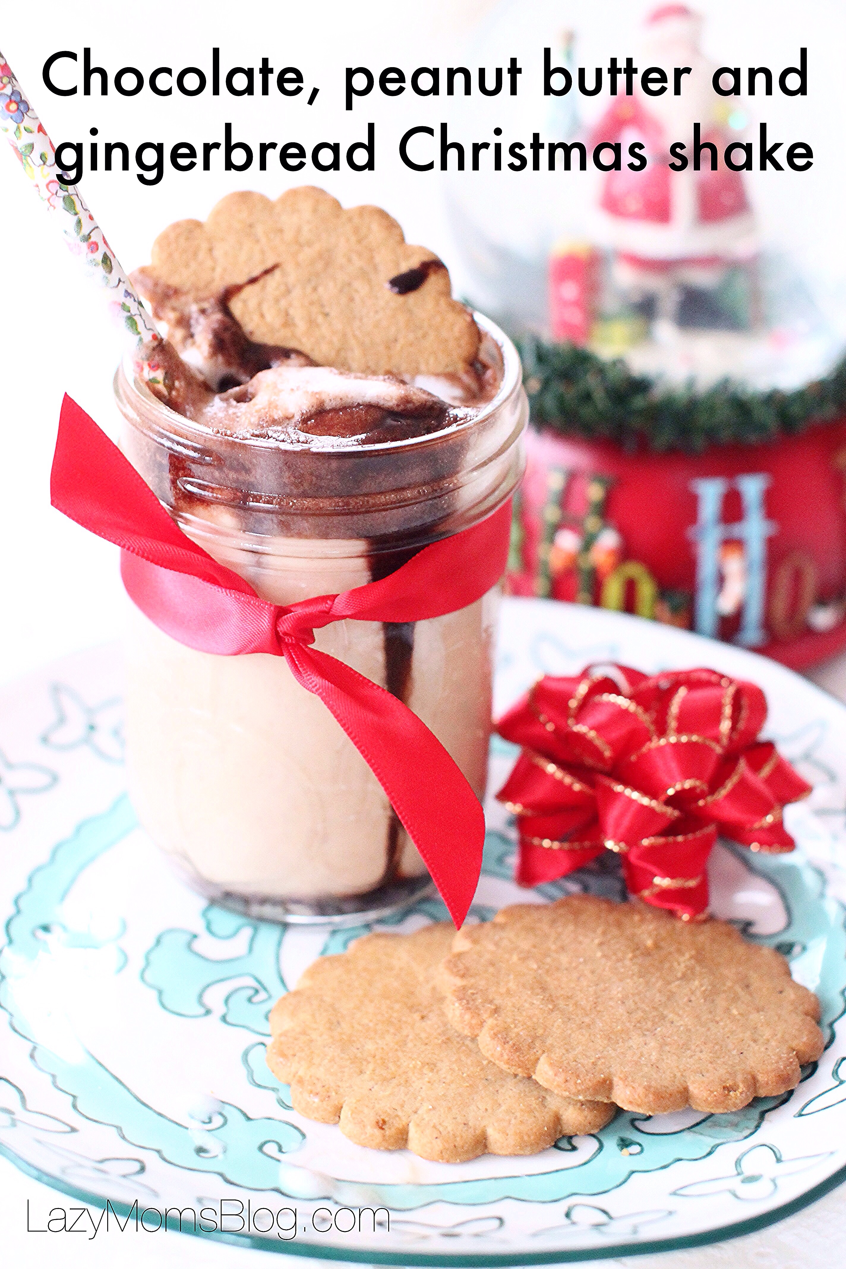 Chocolate, peanut butter and gingerbread Christmas shake: my new favourite festive treat!  