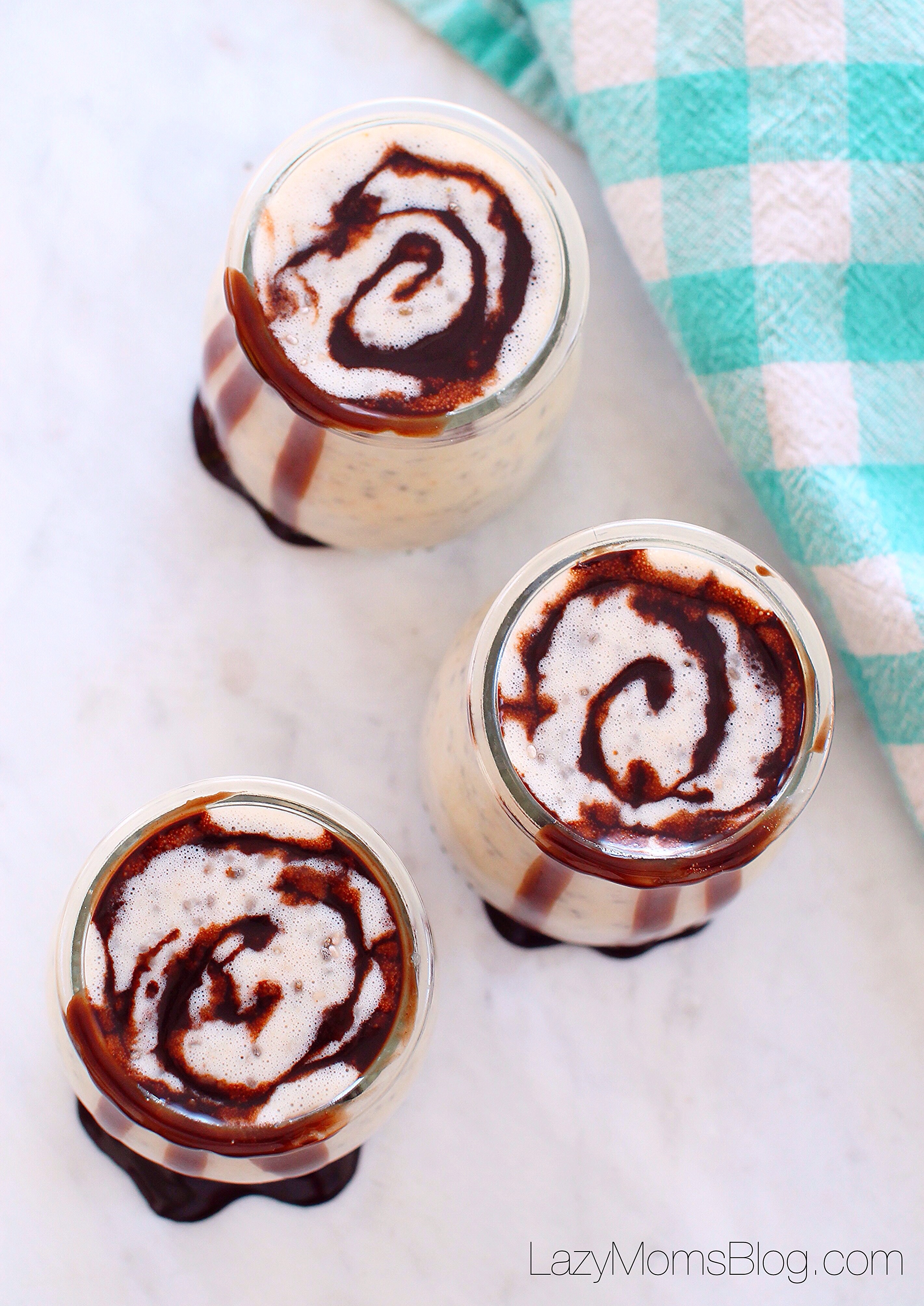 these peanut butter chia banana chocolate puddings are so easy to prepare and so delicious!  #easybreakfast 