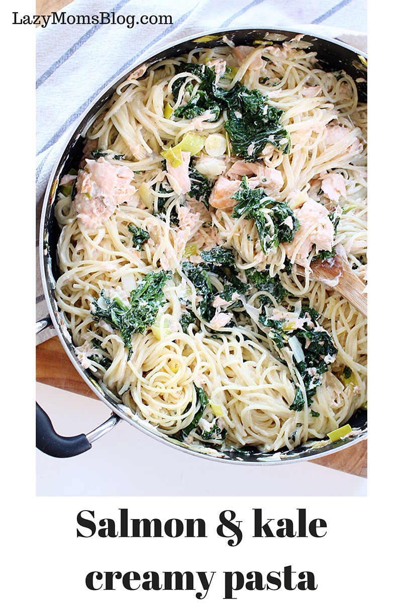This is the most delicious creamy salmon pasta ever! Also, it's really easy to make ! #pasta #salmon