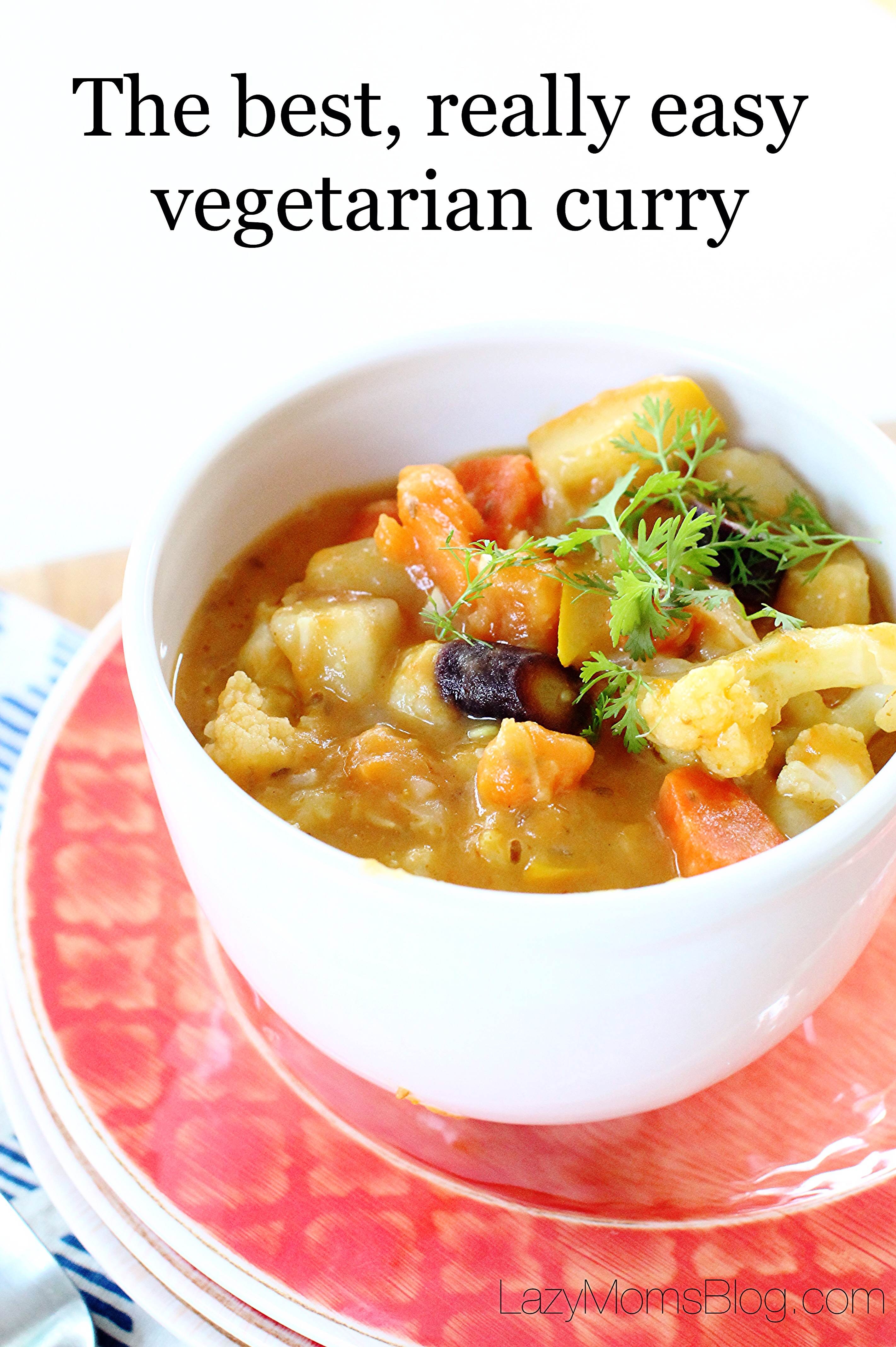 This vegetarian curry is so full of flavor and texture, while being healthy, comforting and so easy to make! Definitely a family favorite! 