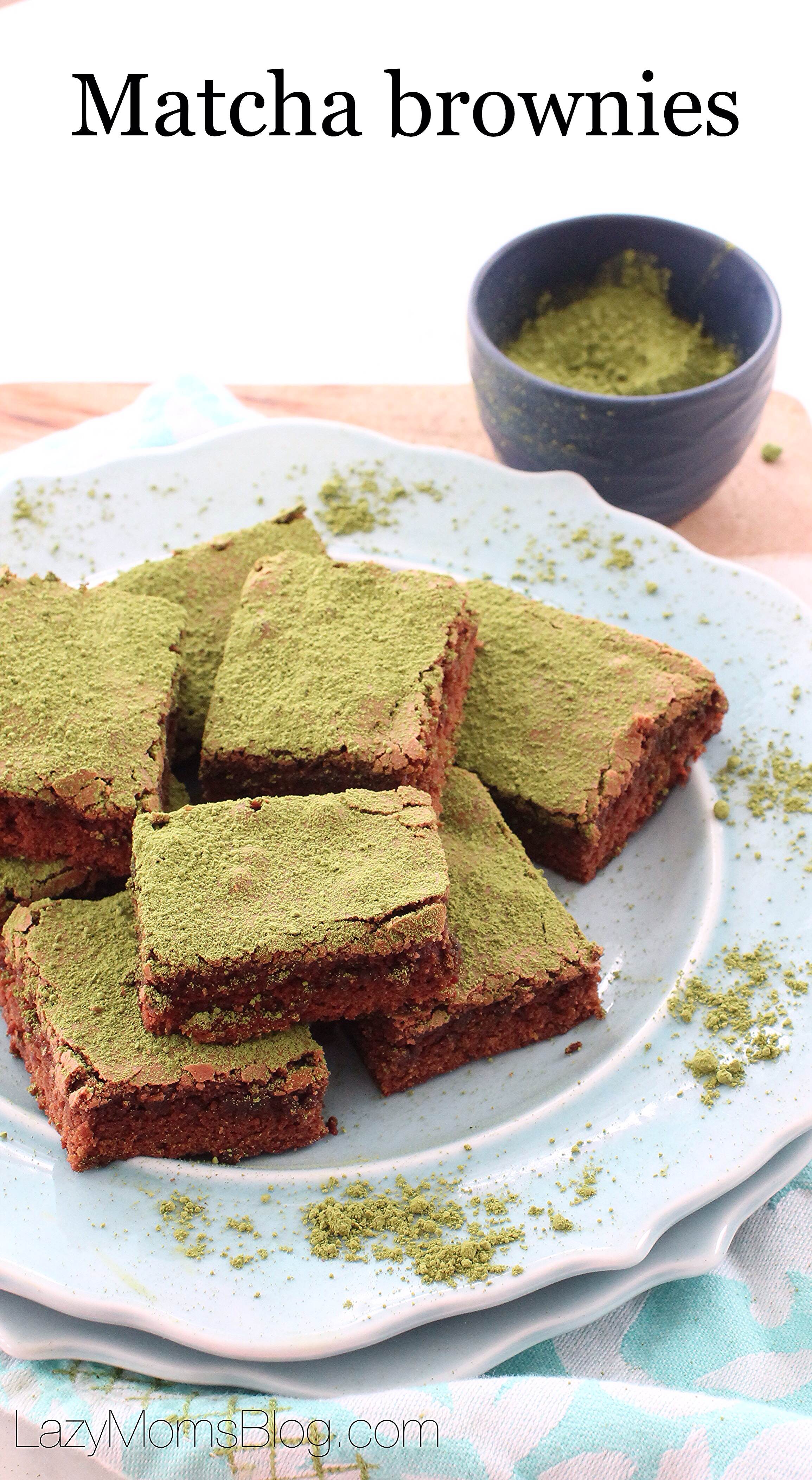 easy and delicious, matcha brownies that are too good not to share! 